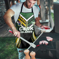Cook Islands Rugby Apron Unique Style Black Version - Polynesian Pride