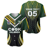 Custom Cook Islands Rugby Baseball Jersey Unique Style Black Version LT05 - Polynesian Pride