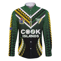 Custom Cook Islands Rugby Family Matching Puletasi and Hawaiian Shirt Unique Style Black Version - Polynesian Pride