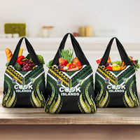 Cook Islands Rugby Grocery Bag Unique Style Black Version - Polynesian Pride