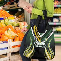 Cook Islands Rugby Grocery Bag Unique Style Black Version - Polynesian Pride