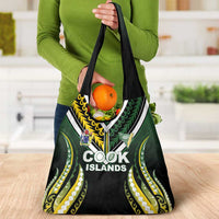 Cook Islands Rugby Grocery Bag Unique Style Black Version - Polynesian Pride