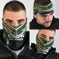 Cook Islands Rugby Neck Gaiter Unique Style Black Version - Polynesian Pride