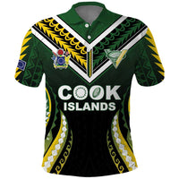 Custom Cook Islands Rugby Polo Shirt Unique Style Black Version - Polynesian Pride
