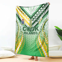 Cook Islands Rugby Blanket Unique Style White Version - Polynesian Pride