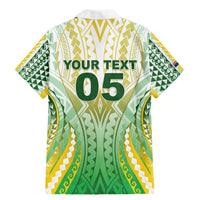 Custom Cook Islands Rugby Family Matching Mermaid Dress and Hawaiian Shirt Unique Style White Version LT05 - Polynesian Pride