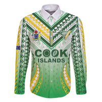 Custom Cook Islands Rugby Family Matching Off The Shoulder Long Sleeve Dress and Hawaiian Shirt Unique Style White Version - Polynesian Pride