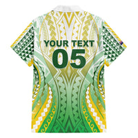 Custom Cook Islands Rugby Family Matching Off Shoulder Short Dress and Hawaiian Shirt Unique Style White Version - Polynesian Pride