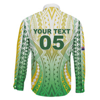 Custom Cook Islands Rugby Family Matching Short Sleeve Bodycon Dress and Hawaiian Shirt Unique Style White Version LT05 - Polynesian Pride