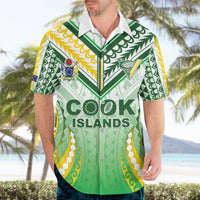 Custom Cook Islands Rugby Hawaiian Shirt Unique Style White Version - Polynesian Pride