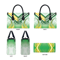 Cook Islands Rugby Leather Bag Unique Style White Version - Polynesian Pride
