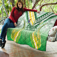 Cook Islands Rugby Quilt Unique Style White Version - Polynesian Pride