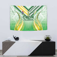Cook Islands Rugby Tapestry Unique Style White Version - Polynesian Pride