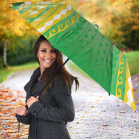 Cook Islands Rugby Umbrella Unique Style White Version - Polynesian Pride