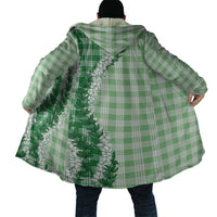 Green Hawaii Palaka Cloak Hawaiian Honohono Lei