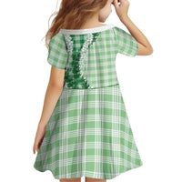 Green Hawaii Palaka Family Matching Mermaid Dress and Hawaiian Shirt Hawaiian Honohono Lei LT05 - Polynesian Pride