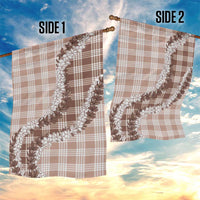 Beige Hawaii Palaka Garden Flag Hawaiian Honohono Lei