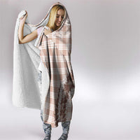 Beige Hawaii Palaka Hooded Blanket Hawaiian Honohono Lei