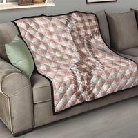 Beige Hawaii Palaka Quilt Hawaiian Honohono Lei LT05 - Polynesian Pride