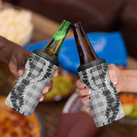 Gray Hawaii Palaka 4 in 1 Can Cooler Tumbler Hawaiian Honohono Lei