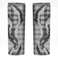 Gray Hawaii Palaka Skinny Tumbler Hawaiian Honohono Lei LT05 Gray - Polynesian Pride