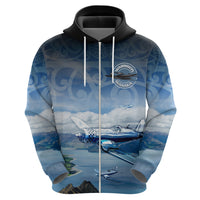 New Zealand Wanaka Air Show Hoodie With Maori Pattern LT05 - Polynesian Pride