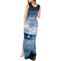New Zealand Wanaka Air Show Tank Maxi Dress With Maori Pattern