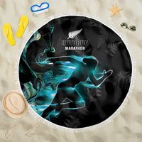 New Zealand Marathon Beach Blanket Silver Fern Paua Shell Simple Style