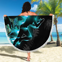 New Zealand Marathon Beach Blanket Silver Fern Paua Shell Simple Style