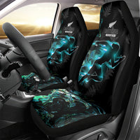 New Zealand Marathon Car Seat Cover Silver Fern Paua Shell Simple Style