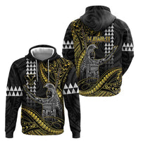 Hawaii King Kamehameha The Great Hoodie Gold Tribal Tattoo