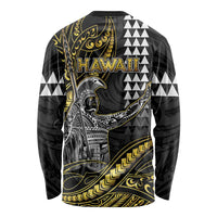 Hawaii King Kamehameha The Great Long Sleeve Shirt Gold Tribal Tattoo LT05 - Polynesian Pride