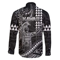 Hawaii King Kamehameha The Great Family Matching Tank Maxi Dress and Hawaiian Shirt Black Tribal Tattoo LT05 - Polynesian Pride