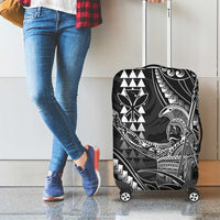 Hawaii King Kamehameha The Great Luggage Cover Black Tribal Tattoo