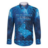 Personalised New Zealand Mother's Day Family Matching Off The Shoulder Long Sleeve Dress and Hawaiian Shirt Ko Te Whaea Te Takere O Te Waka