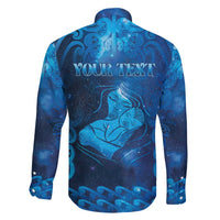 Personalised New Zealand Mother's Day Family Matching Off Shoulder Maxi Dress and Hawaiian Shirt Ko Te Whaea Te Takere O Te Waka