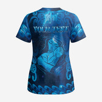 Personalised New Zealand Mother's Day Scrub Top Ko Te Whaea Te Takere O Te Waka - Polynesian Pride