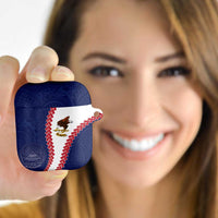 American Samoa Eagle AirPods Case Polynesian Tribal Pattern Curve Style