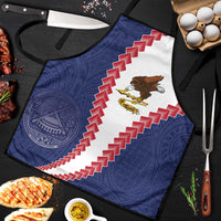American Samoa Eagle Apron Polynesian Tribal Pattern Curve Style