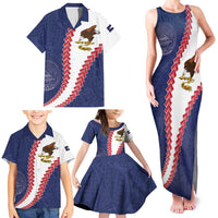 American Samoa Eagle Family Matching Tank Maxi Dress and Hawaiian Shirt Polynesian Tribal Pattern Curve Style