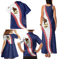 American Samoa Eagle Family Matching Tank Maxi Dress and Hawaiian Shirt Polynesian Tribal Pattern Curve Style
