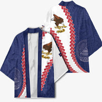 American Samoa Eagle Kimono Polynesian Tribal Pattern Curve Style LT05 - Polynesian Pride