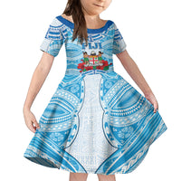 Personalised Fiji Ratu Sir Lala Sukuna Day Family Matching Tank Maxi Dress and Hawaiian Shirt Hibiscus Tapa Pattern