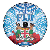 Fiji Ratu Sir Lala Sukuna Day Spare Tire Cover Hibiscus Tapa Pattern