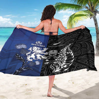 New Zealand And Scotland Rugby Sarong Maori Tiki With Thistle Together LT05 - Polynesian Pride