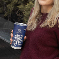 New Zealand And Scotland Rugby Custom Tumbler Cup Maori Tiki With Thistle Together LT05 - Polynesian Pride
