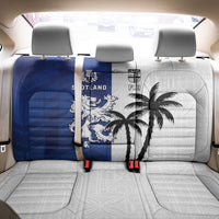 Fiji And Scotland Rugby Back Car Seat Cover Fijian Palm Tree With Thistle Together