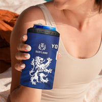 Fiji And Scotland Rugby Custom 4 in 1 Can Cooler Tumbler Fijian Palm Tree With Thistle Together LT05 - Polynesian Pride