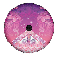 New Zealand Matariki Spare Tire Cover Maori Marae Purple Galaxy LT05 - Polynesian Pride