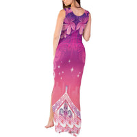 New Zealand Matariki Tank Maxi Dress Maori Marae Purple Galaxy